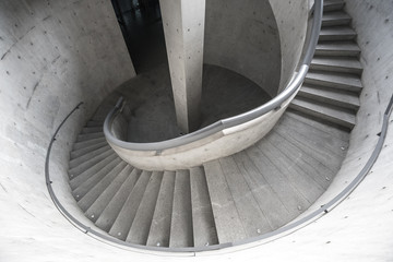 Fototapeta premium spiral staircase in city