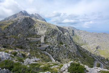 Tramuntana mountains (Serra de Tramuntana) in west of Mallorca, Balearic islands, Spain