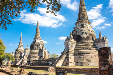 Fototapeta premium Ruins of the old city of Ayutthaya, Thailand