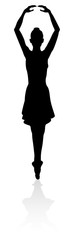 Dancing Ballet Dancer Silhouette © Christos Georghiou