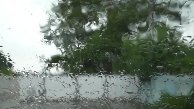 rain drops on glass window