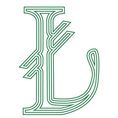 Lira Turkey  currency  symbol  icon striped vector illustration