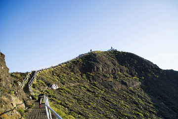 Naklejka premium Path to the Kelimutu view point, Indonesia