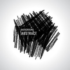 vector grunge. Watercolor. painting. black. Abstract texture. on white background