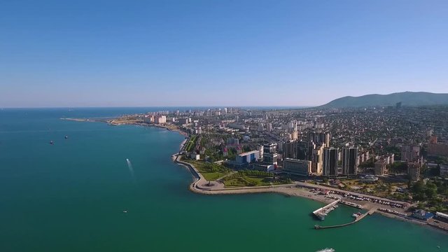 Novorossiysk quay  Cemes Bay, Black Sea, Krasnodar region, Russia 2018-08-08