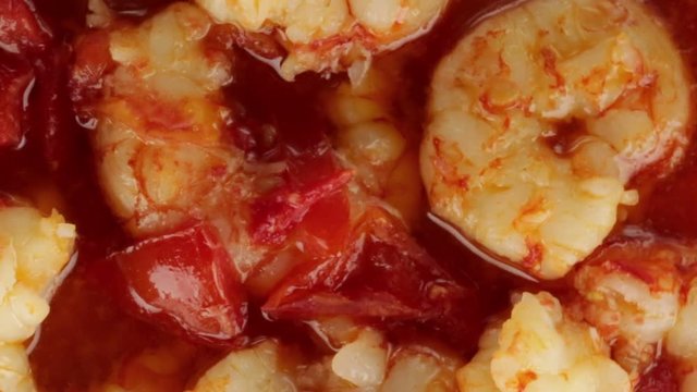 Gamberoni con pomodorini