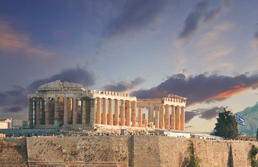 Parthenon Acropolis in Athens  Greece
