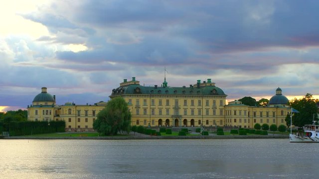 Steamboats trafficing Drottningholm Palace, Stockholm, Sweden.