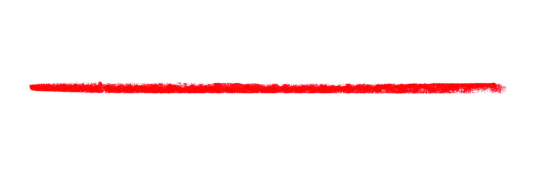 Lange rote gemalte Linie