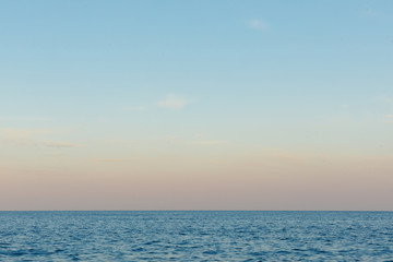 water and sky sunset