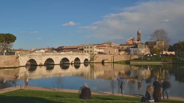 Rimini: timelapse ponte Tiberio