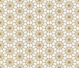 Seamless pattern based on Japanese ornament Kumiko