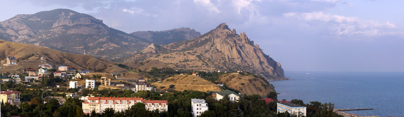 Panorama of the seaside village