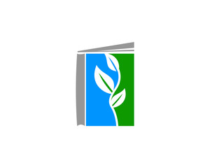 book leaf logo
