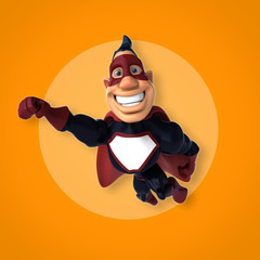 Fun superhero - 3D Illustration