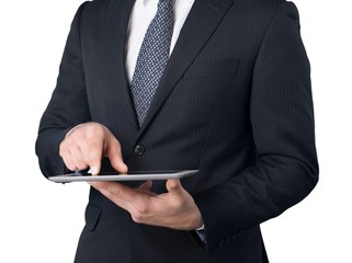 Businessman Using a Tablet