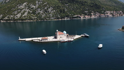 Naklejka premium Our Lady of the Rock in Boka Kotorska