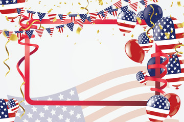 Labor day sale promotion advertising banner template. American labor day wallpaper.voucher discount