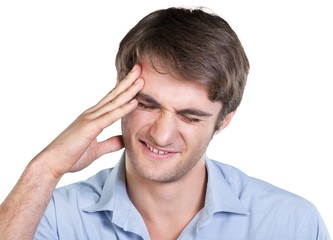 Young Man Having Headache