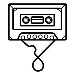 Cassette icon , Vector