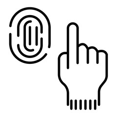 fingerprint icon. fingerprint vector