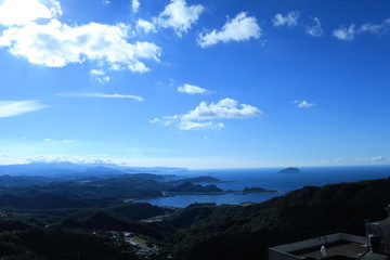 九份から望む海