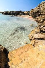 Beautiful crystal clear water at Cittadella dei Maccari, San Lorenzo, Nature Reserve Oasis of...