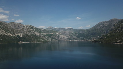 Aerial photo of Perast,Montenegro