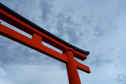 日本 京都 赤い鳥居 Japan Kyoto red torii gate
