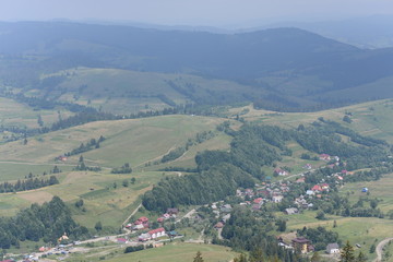 Fototapeta na wymiar Summer Carpathian Mountains