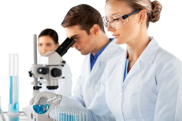 Scientists and Researcher Working