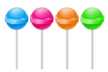 Lollipops. Colored set