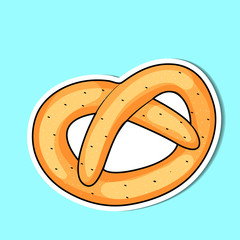 Bread of simple color illustrations