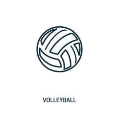 Volleyball creative icon. Simple element illustration. Volleyball concept symbol design from beach icon collection. Can be used for web, mobile and print. web design, apps, software, print.
