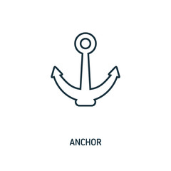 Anchor creative icon. Simple element illustration. Anchor concept symbol design from beach icon collection. Can be used for web, mobile and print. web design, apps, software, print. © Mariia