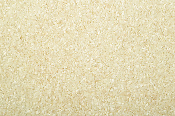 Kitchen - food and drinks. Top view abstract rice background