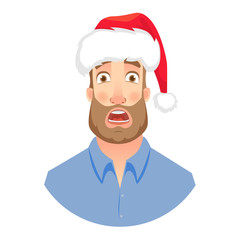 Face of man with beard