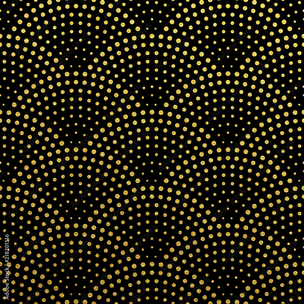 Aufkleber seamless pattern vector background of glittery golden scales or art deco fountain confetti in retro 