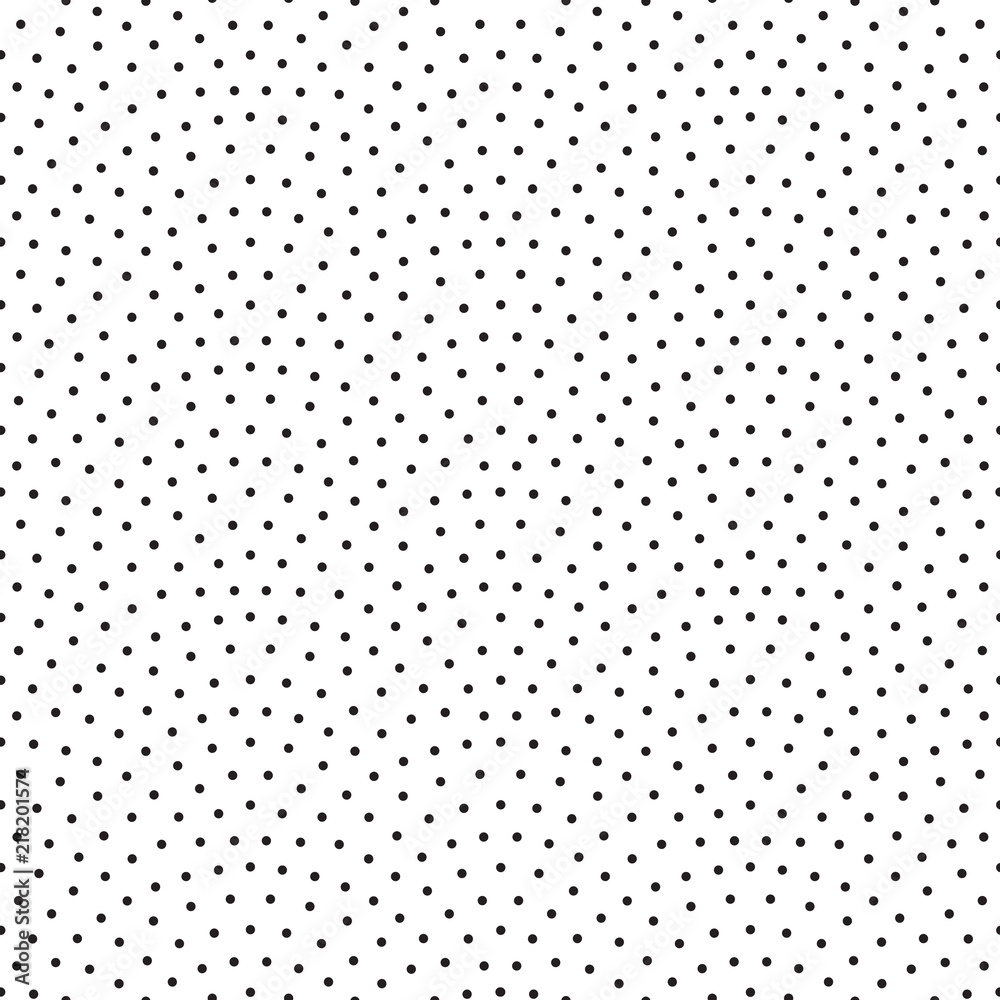 Poster Abstract confetti arch pattern background. Vector seamless retro design with black linear bow dots or scales on white