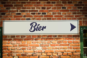 Schild 318 - Bier