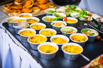 Breakfast Buffet Concept, Breakfast Time in Luxury Hotel, Brunch with Family in Restaurant