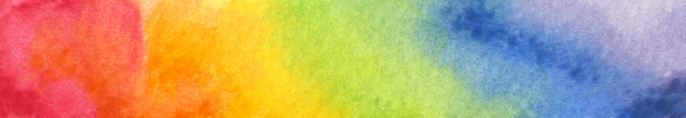 Colorful Rainbow watercolor background - abstract texture