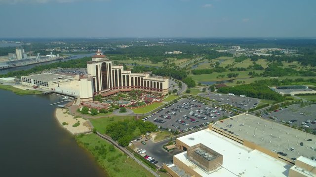 Aerial casino  L Auberge Lake Charles