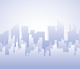 Fototapeta premium Vector Illustration Of Background Urban Landscape