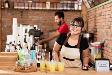 Coffee shop worker