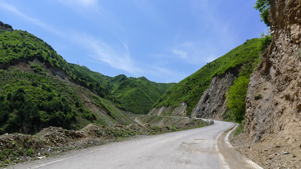 Road in the Mountain Area