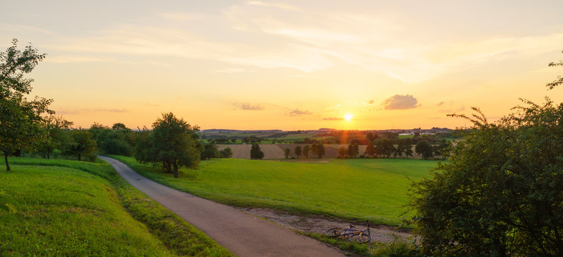 Sonnenuntergang in Winnenden Panorama
