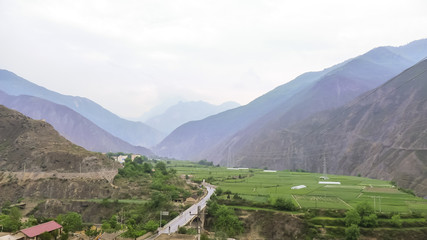 Fields for Crops and A Sketch of Mountains