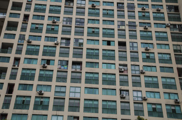 Fototapeta na wymiar Chinese Modern Apartment Buildings Living Environment