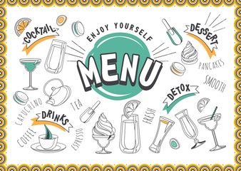 cocktail drinks menu